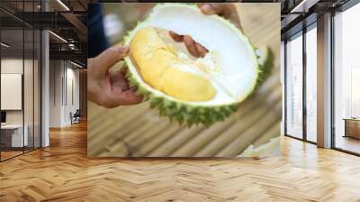 The King of Fruits is name `Durian` . Wall mural